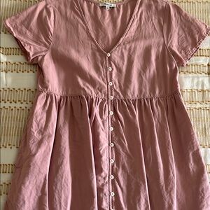 Madewell Short Dusty Rose Dress